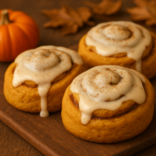 🍂 Pumpkin Cinnamon Rolls